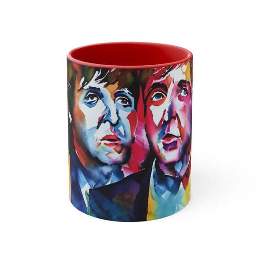 Colorful Pop Art Coffee Mug, Vibrant Tea Cup, Unique Gift, Music Lover's Collection, Artistic Mug for Home and Office, Paul McCartney Design