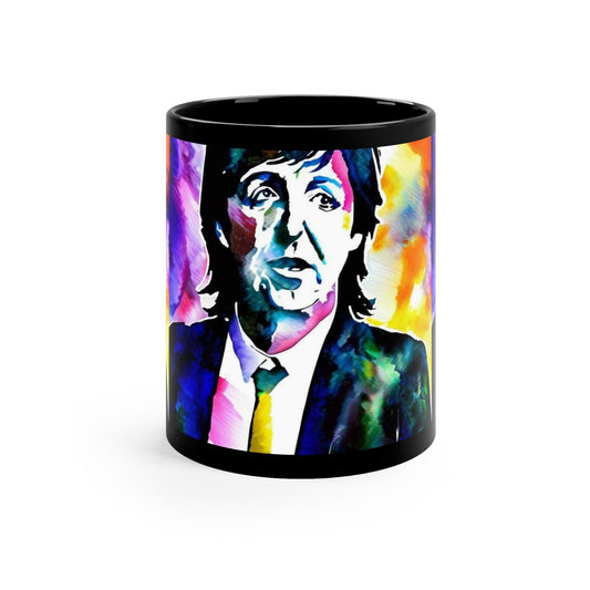 Colorful Paul McCartney Mug, Unique Coffee Cup, Artisanal Drinkware, Music Lover Gift, Vintage Inspired Kitchen Decor