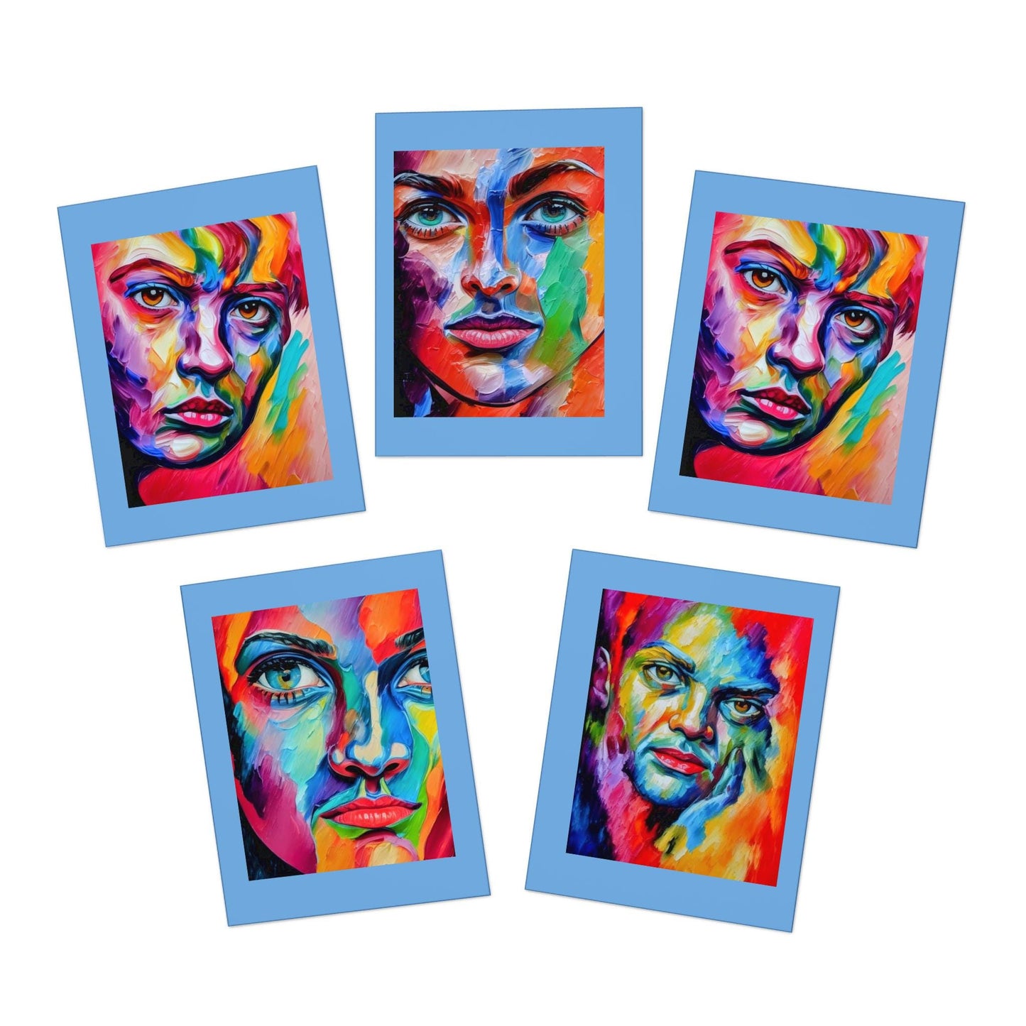 10 Below 80 - In Living Color Multi-Design Greeting Cards (5-Pack)